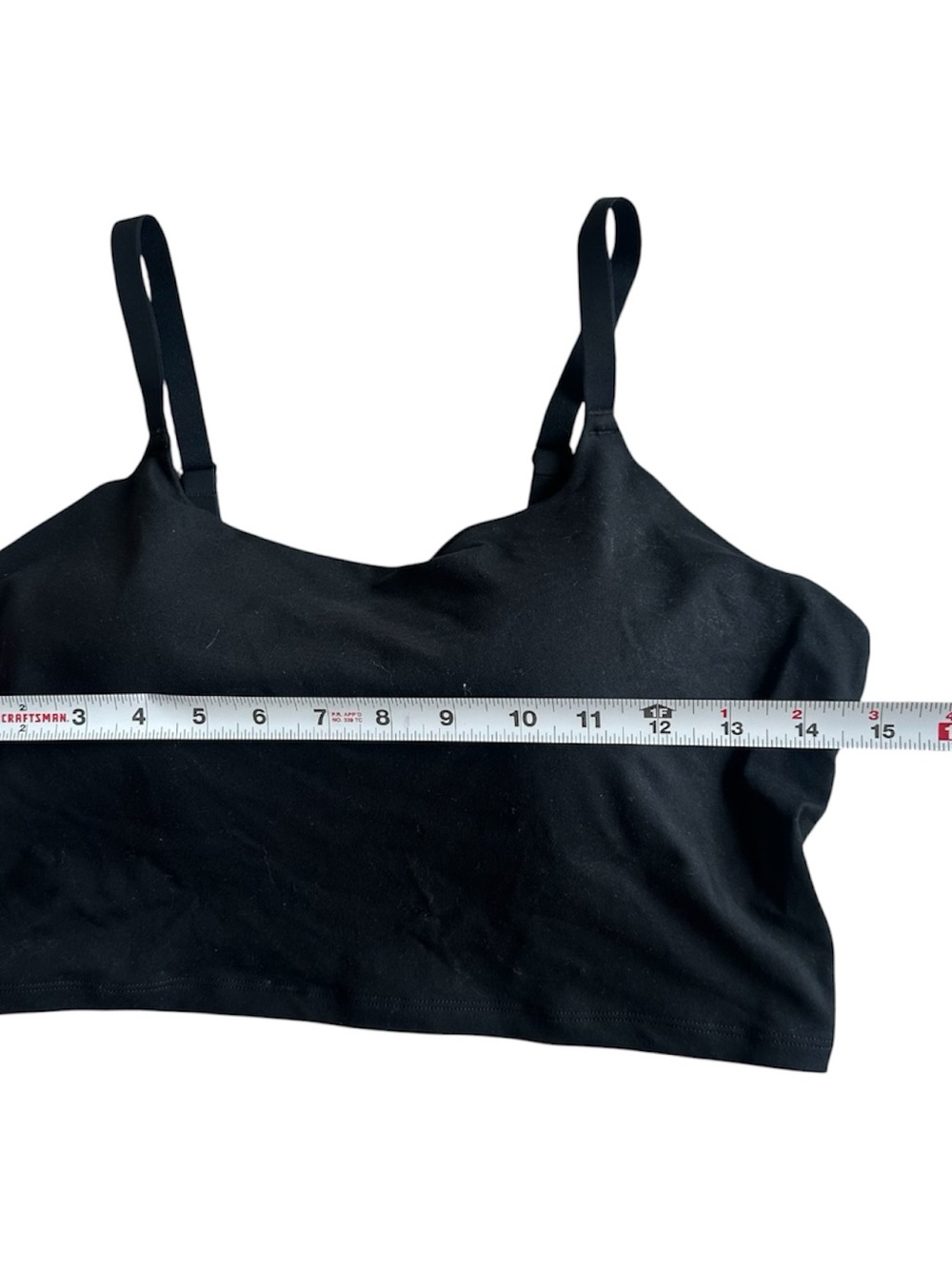 Audén Black Longline Padded Sports Bra Bralette XL Activewear Lounge - Picture 2 of 6